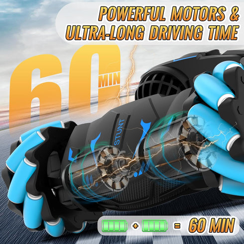 Pristar RC Cars Gesture Sensing Stunt Car, Best Gifts for Boys 6-12, 2.4Ghz Remote Control Toys for Age 6-12, 360°