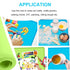 Silicone Kids Placemats, Non-Slip Silicon Placemats for Toddlers, Kids Portable Dining Table Placemat, 2 Pack,