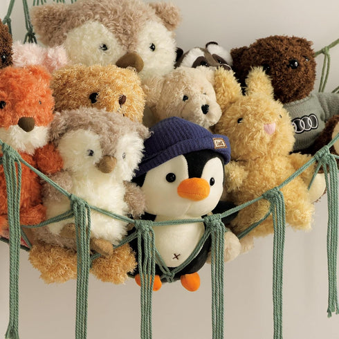 Hammock mirolam Stuffed Animal - Large Stuffed Animal Net Corner - Hanging Stuff Animal Storage Organizer For Plush