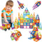 Contixo ST4 Magnetic Tiles - 112 PCs 3D Building Blocks STEM Construction