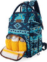 Backpack Daypack WG2204-9110NY Wrangler Aztec Organized Travel Baby Bag with Stroller Strap and Side Bottle Pockets