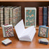 120 1:12 120) Pcs Miniatures Blank Books Dollhouse Book Scale Mini Books Kit Bookshelf Accessories (Withe, Disorderly