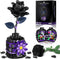 Alagoo Gothic Black Roses Building Blocks Kit, Mysterious Dark Bloom with Vase