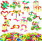 Libima 300 Pcs Tubular Pipes Building Blocks for Kids Over 6 Years Old