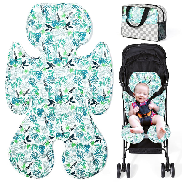 Orzbow Car Seat Cooler Pad for Toddler, Reversible Stroller Cooling Liner, Universal Baby Gel Cushion, Green