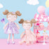 Gloveleya Baby Doll, I Love You Gifts, Soft Toy Plush Dolls, Purple Flocking Heart Girl 16 Inches