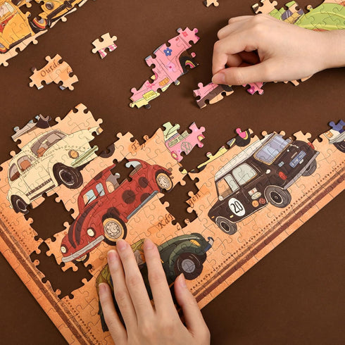 Vintage Cars Jigsaw Puzzles - 1000 Pieces by MOMIBOOK - 75x50cm (29.5"x19.7") Puzzle