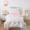Wake In Cloud - Rainbow Toddler Bedding Set for Girls, Cute Colorful