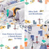 lasoftan Set 4 Sets, Set Construction Toddler Bedding for Boys, Piece Bed-in-a-Bag Toddler Comforter Excavator, Cars