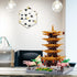 Set 14+ 2200 JXRLMB Chinese Ancient Famous Architecture Micro Building Blocks for Adults Yellow Crane Tower with Sakura