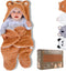 Baby Swaddle Blanket Bear 0-6 Months Cute Organic Ultra Soft Plush NewBorn