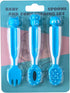 Baby Spoons and Fork Feeding Set - Silicone Chew Spoon for Self Feeding Ages 6 Months Up - 3 Pack