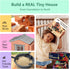Greek Science 8+ Set Mini House Building Kit for Kids Age - Block Building Toys with Real Mini Bricks, STEM Creative