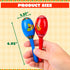 JOYIN Cinco De Mayo 6 PCS Mini Wooden Maracas for Kids, Mexican Fiesta Party Favors and Noisemakers