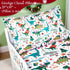 Set 2 Set JISEN Christmas Toddler Bedding Piece Dinosaur Toddler Sheet for Boys Girls Include Fitted Sheet