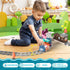 Set MORECOLL Electric Train for Toddlers & Kids w/Music, Lights & Tracks - First Choo Choo Train, Magnetic Connection