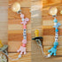 16 Pieces Wood Pacifier Clips Teething Grasping Toy Suspender Clips Natural Beech Wood Holder Charm DIY Accessories