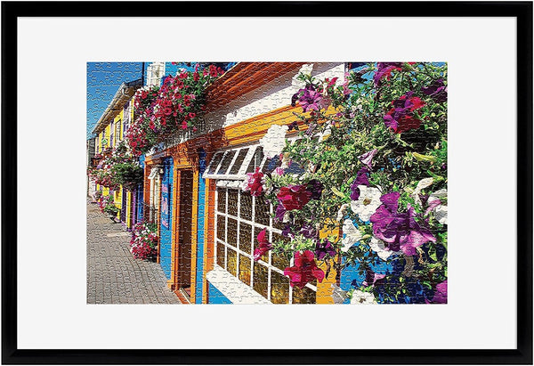 MCS 20x30 Puzzle Frame for Finished Puzzles, Black Vertical & Horizontal Wall-Mounted