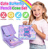 YOYTOO Set 4-6-8, 4 5 6 7 8 Washable Markers with Glitter Pencil Case, Art Supplies for Kids Ages Arts Crafts Travel
