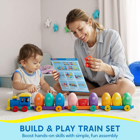 1 2 3 Counting, 9 Play-Act Learning Toy for Toddlers Years Old, Matching & Sorting Montessori Learning Dinosaur Train