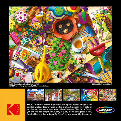 RoseArt - Kodak Premium - Inside The Gardener's Shed - 1000 Piece Jigsaw Puzzle for Adults