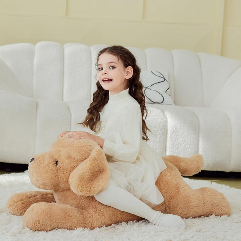 IKASA Giant Dog Labrador Stuffed Animal Plush Toy, 30" Jumbo Soft Fluffy Plushie, Gifts for Kids