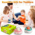 Dinosaur Toy Cars for Toddlers 1-3, 4 Pack Press and Go Cars for 6-12-18 Months, 1 Year Old Boy Gifts