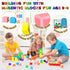 54 PCS Magnetic Blocks, Building Blocks for Toddlers 3+, Montessori STEM Educational Toys