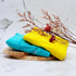2pcs (3036-2-yellow+blue) Cloth Diaper Wet Dry Bags Waterproof Reusable with Two Zippered Pockets Travel Beach Pool