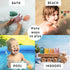 Mold Free Silicone Bath Toys, Baby Bath Toys for 6-12 Months, Non Toxic Infant Bathtub Toy, Dishwasher Safe