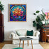 Stained Glass Puzzle for Adults, 1000 Pieces, Colorful Lotus Flower Art, Challenging Jigsaw Puzzle