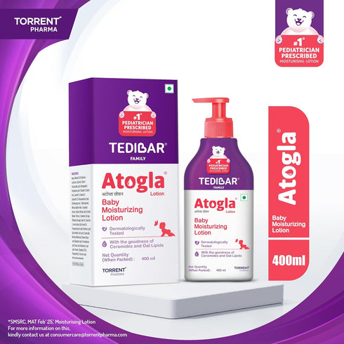 ATOGLA 400ml YMPIGOY Curatio Lotion for Baby, Intense Moisturizing Baby Lotion for All Skin Types, Protects Against
