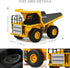 1*Rechargeable 2*AA 9-Channel Remote Control Dump Truck for Boys Adults, Metal Rc Dump Truck with Battery and Battery