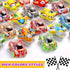 50 Pcs Mini Pull Back Toy Cars, Party Favors for Kids, Small Racing Car Carnival Prizes, Birthday Toys for Girls Boys