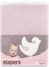 Little Pipers 100% 6 Pack Deluxe Natural Cotton Birdseye Cloth Diapers for Babies - Absorbent Cloth Diapers Burp Cloths