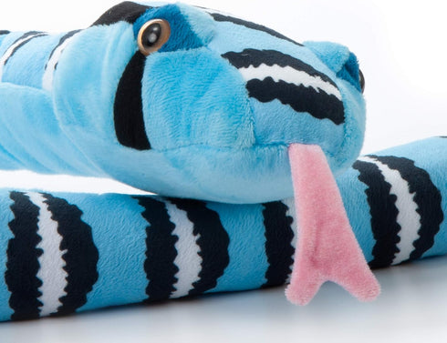 The Petting Zoo Blue Rock Rattlesnake Plush Toy, 54 inches, Gifts for Kids