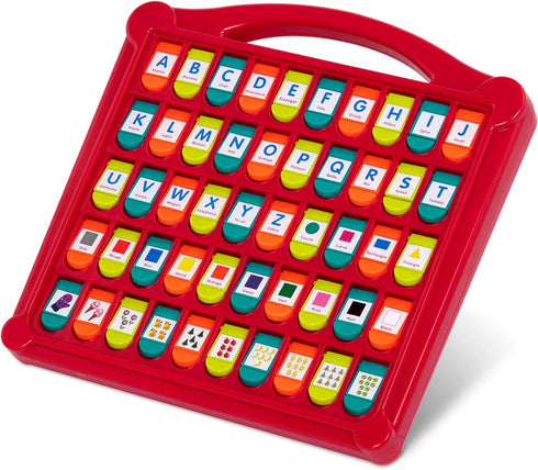Battat French Alphabet Toy for Learning, 50 Pop-Up Flaps, Educational Toy for Toddlers 3 Years+, Alphabet Cache-Cache