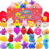 28 Pack Mochi Squishy Toys, Party Favors for Kids Ages 4-8-12, Mini