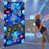Video Game Toss Games: Level Up Game Controller Banner Backdrop with 3 Bean Bags for Kids - Blue Gaming Party Supplies