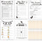 Yinder 145 Pieces Baby Shower Games for Boy or Girl, Game Activities Cards with 20 Pencils, Simple Style