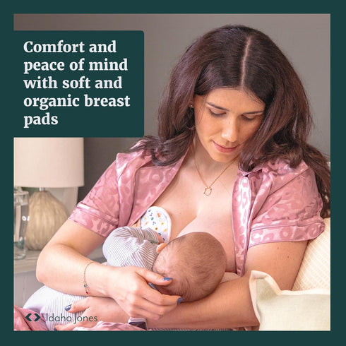 Washable Reusable Nursing Pads for Breastfeeding - Organic Breast Pads with Laundry Bag & Waterproof Carrying Bag - Soft Ultra Absorbent Postpartum Pads - 5 Pairs