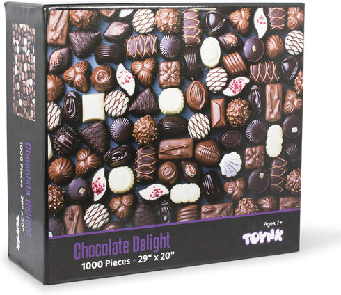 Chocolate Delight 1000 Piece Candy Puzzle for Adults and Kids - Jigsaw Puzzle Fun