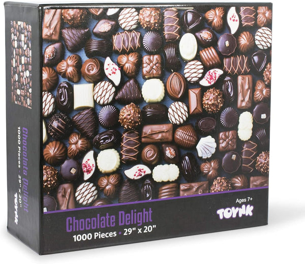 Chocolate Delight 1000 Piece Candy Puzzle for Adults and Kids - Jigsaw Puzzle Fun