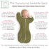 3-6 14-21 lb, SwaddleDesigns Transitional Swaddle Sack, Arms Up Half-Length Sleeves & Mitten Cuffs, Swaddle for Newborn