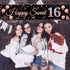 16th Birthday Decorations, Rose Gold Happy Sweet Sixteen Banner Party Supplies for Girl's 16 Year Old
