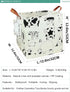 FANKANG Square Nursery Hamper Storage Bins - Foldable Canvas Laundry Basket with Waterproof PE Coating for Children