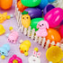 24 JOYIN Pcs Easter Eggs Prefilled with Squishy Toys, Cute Mochi Toy Fillers for Easter Egg Hunt, Basket Stuffers