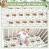 HunnmingRe Set 3 Set Baby Highland Cow Crib Bedding Pcs Crib Baby Blanket, Fitted Sheet, Pillowcase Soft Flannel