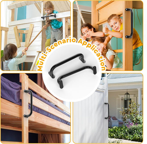 Monkey Bars for Kids - Safety Indoor/Outdoor Playground Grab Handles for Backyard Playset, Rock Climbing Wall Holds,