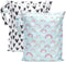 Bumkins Waterproof Wet Bag for Baby, Reusable Zip Bag for Travel, Swim Suit, Cloth Diapers, Daycare, 2-pk